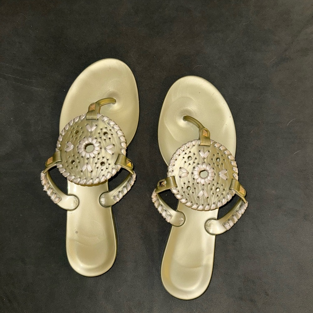 Women's Jack Rodger’s Green Sandals